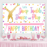 Permet de sauter, de rebondir et de jouer à la toile de fond Joyeux anniversaire
